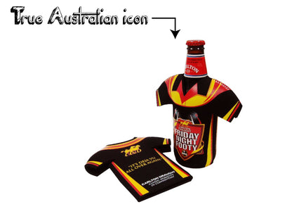 Image of branded footie bottle cooler