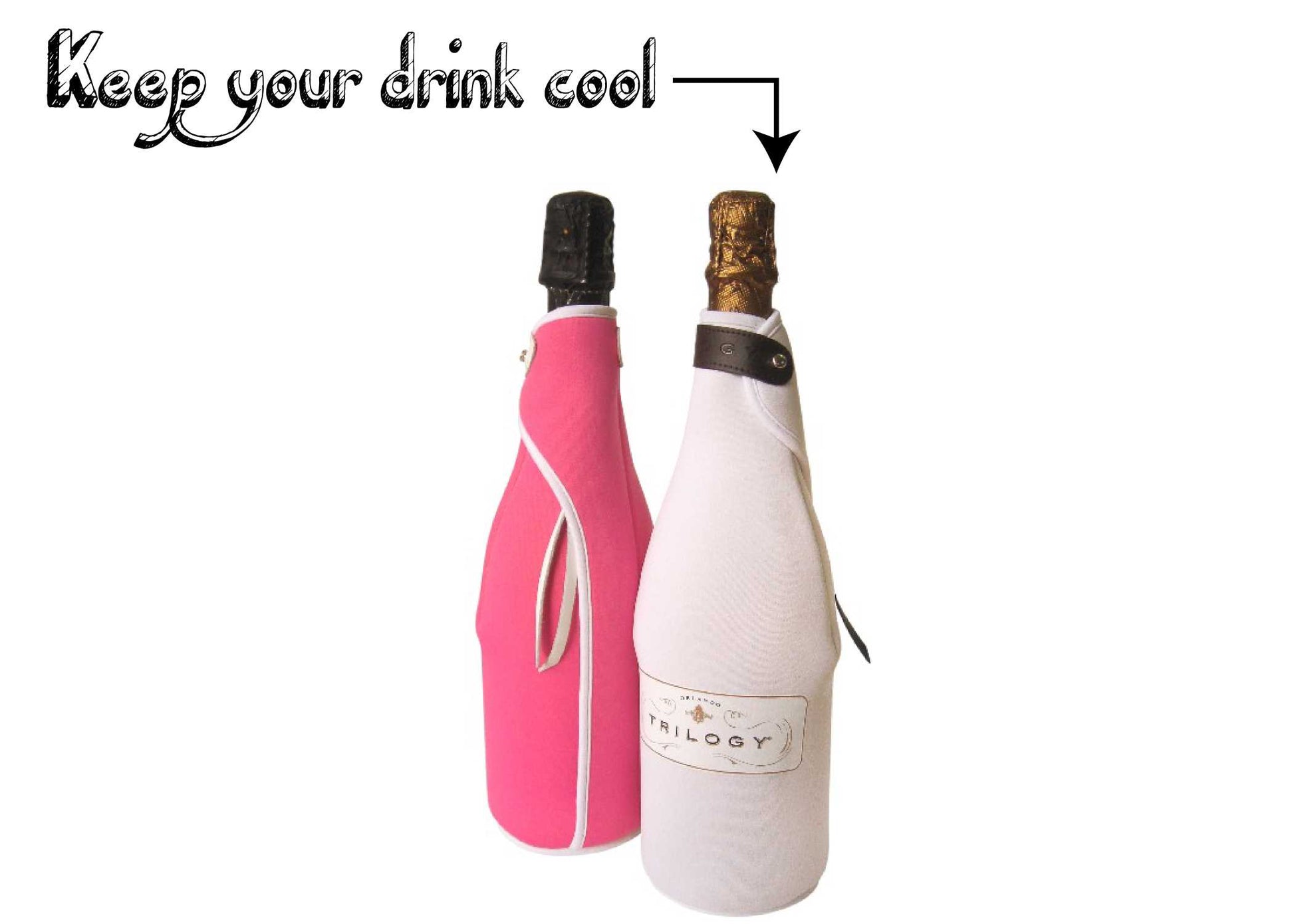 Image of champagne neoprene holder