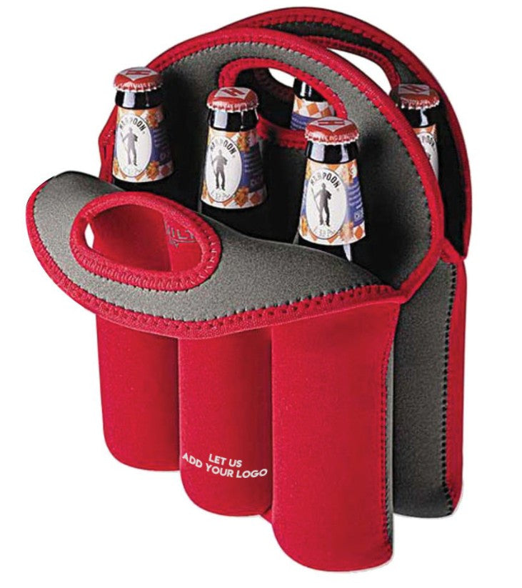 6 Bottle Stubby Cooler Bags Branded