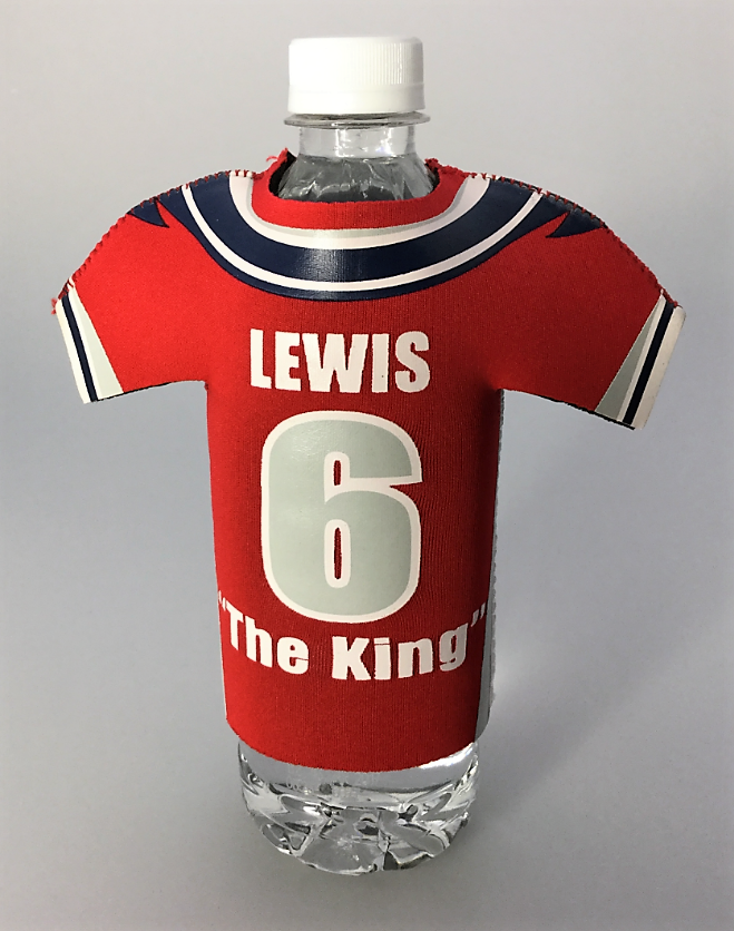 Image of branded footie bottle cooler