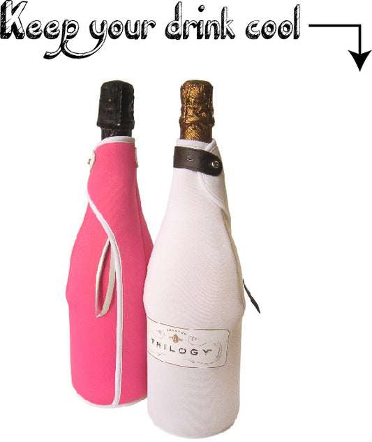 Image of champagne neoprene holder