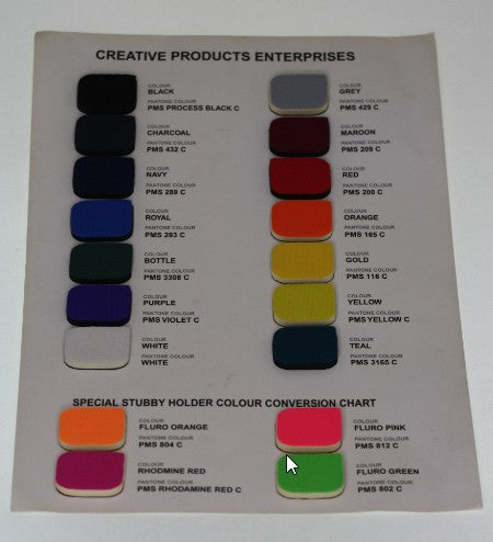 Full Colour Printed Stubby Cooler Branded Colours