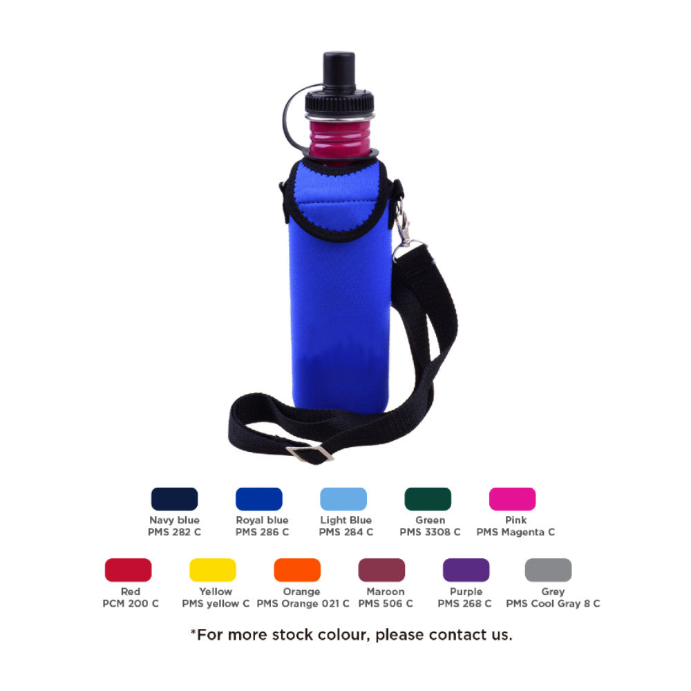 Personalised Bottle Coolers With Straps Colours