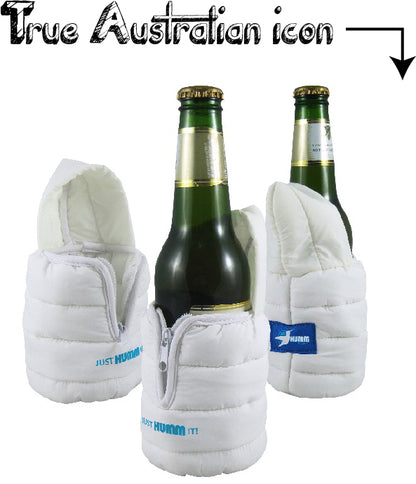 Image of ski jacket printed bottle coolers